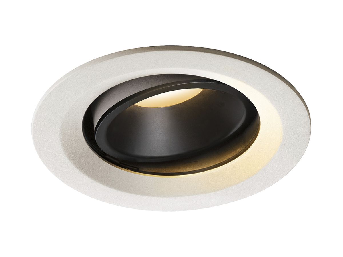 LED-Downlight SLV NUMINOS MOVE M 17.5W 1460lm 2700K 20° DIM Ø135×81mm ws/sz