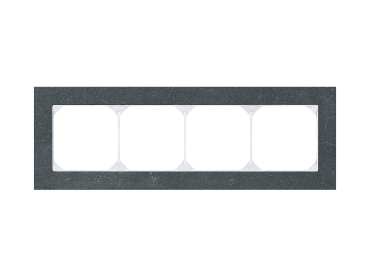 Abdeckrahmen KAL.art 1×4 94×274mm Schiefer schwarz
