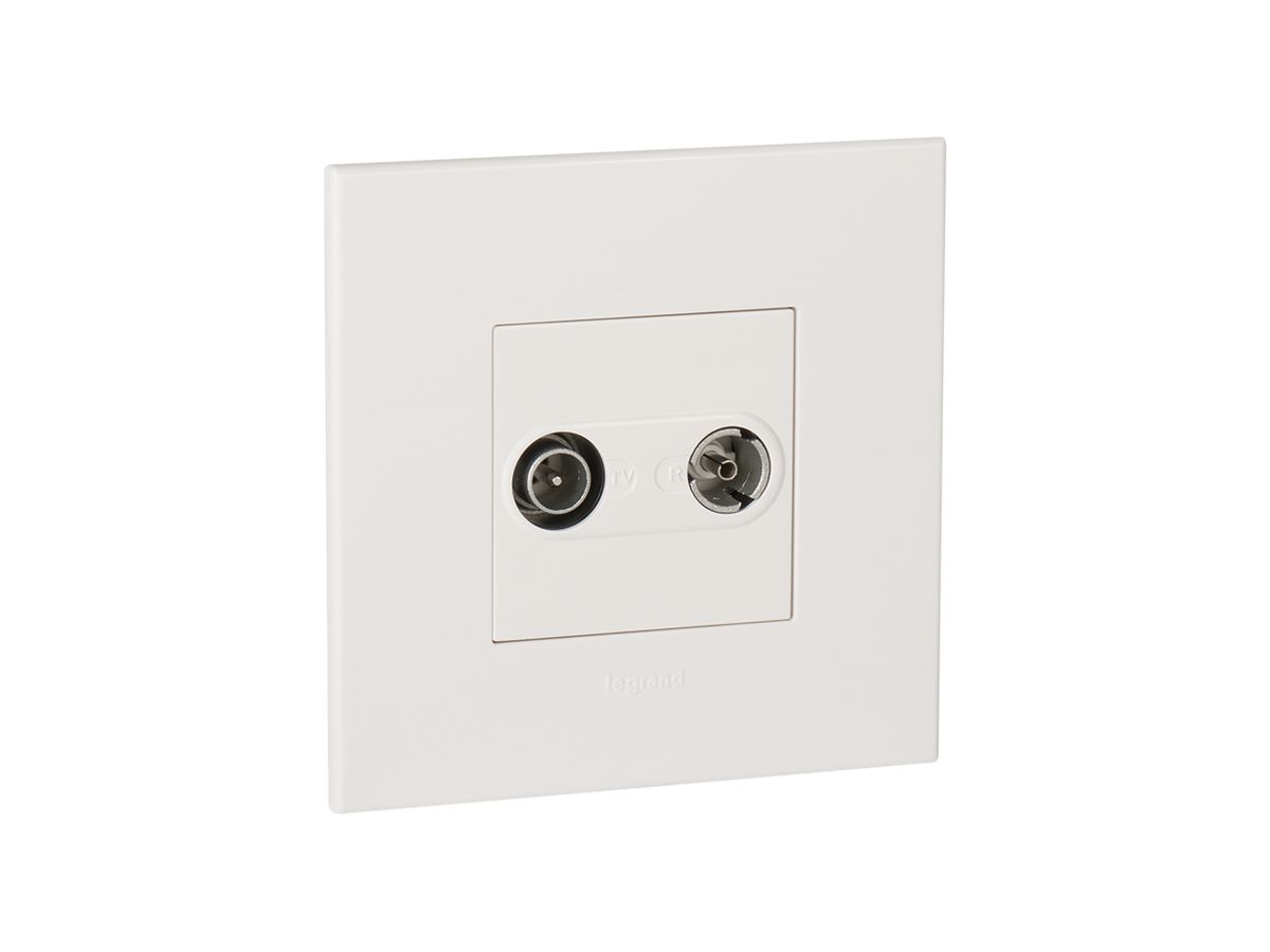 UP-Antennen-Steckdose ATO TV-R 1.5dB weiss Gr.I