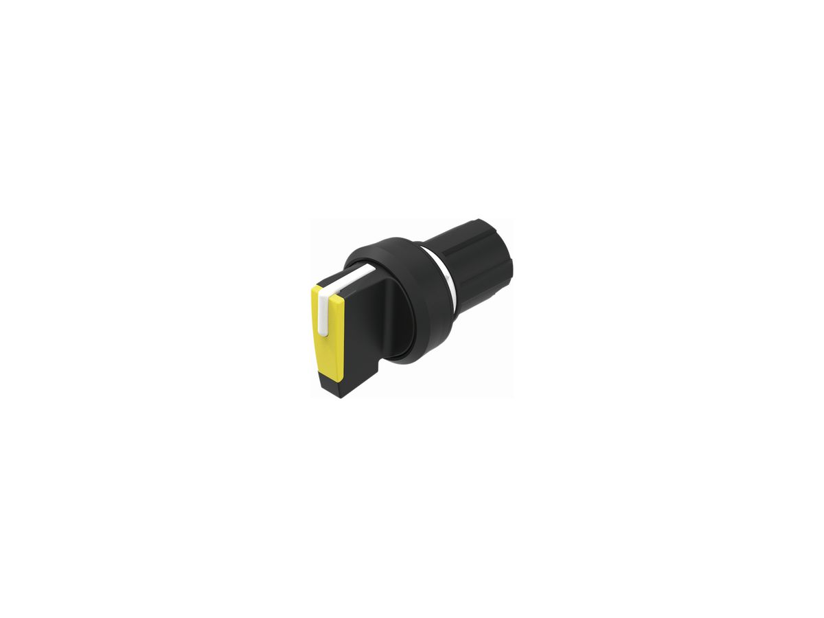 EB-Drehschalter EAO45 0-rast. gelb, Ring schwarz