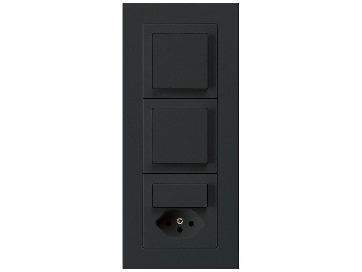 UP-Kombination kallysto.pro Gr.I-I-I vertikal 2×Schalter S3+S3/Typ 13 schwarz