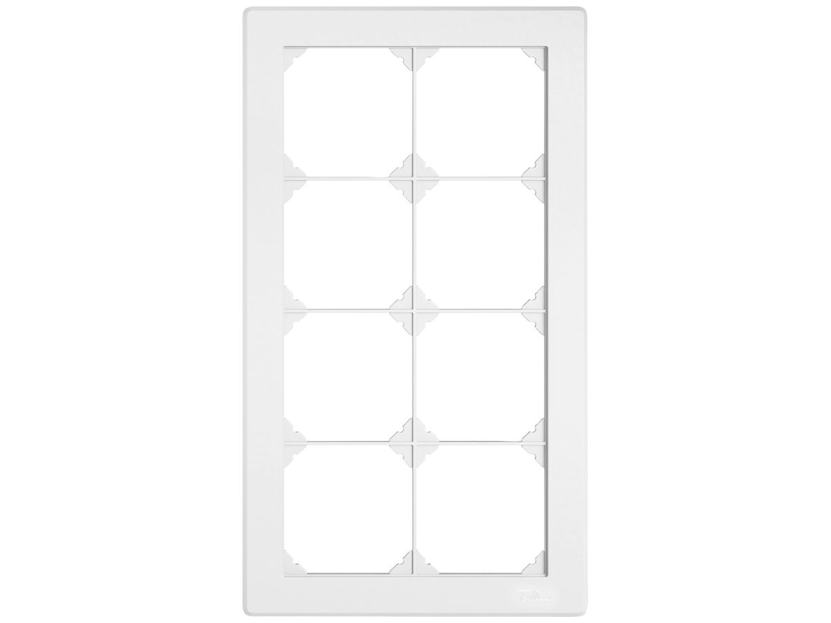 UP-Kopfzeile EDIZIO.liv SNAPFIX® 4×2 für frei wählbare Kombinationen weiss