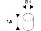 Einspeiser SLV für NV-Seilsystem, max. 25A chrom