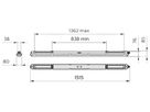 LED-Feuchtraumleuchte CoreLine WT120C 43W 3700/6000lm 840 IP65 1515×80 grau