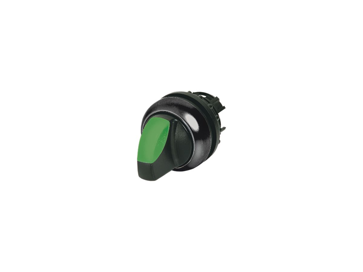 Leucht-Knebelgriff ETN RMQ 3 Stel.rastend schwarz-grün, Ring schwarz