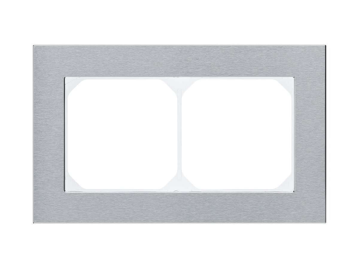 Abdeckrahmen KAL.art 1×2 94×154mm Edelstahl gebürstet