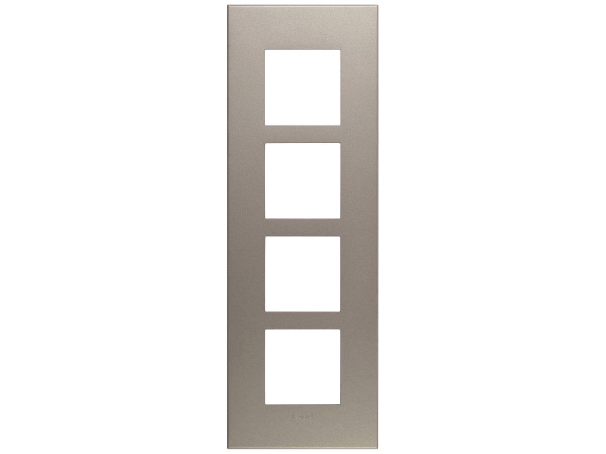 UP-Kopfzeile Legrand Arteor 4×1 vertikal 92×269mm Champagne