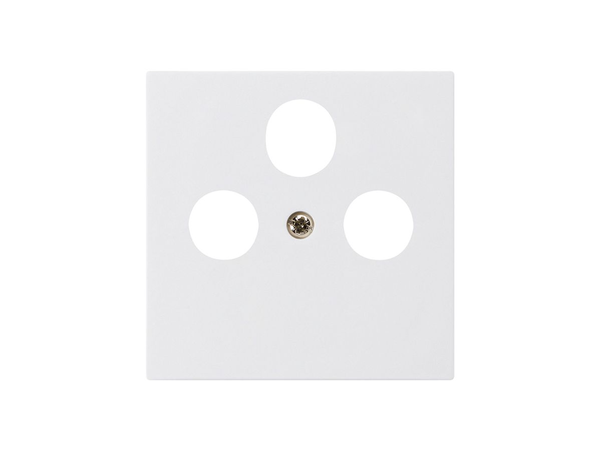 Frontplatte kallysto 60×60mm weiss für SAT