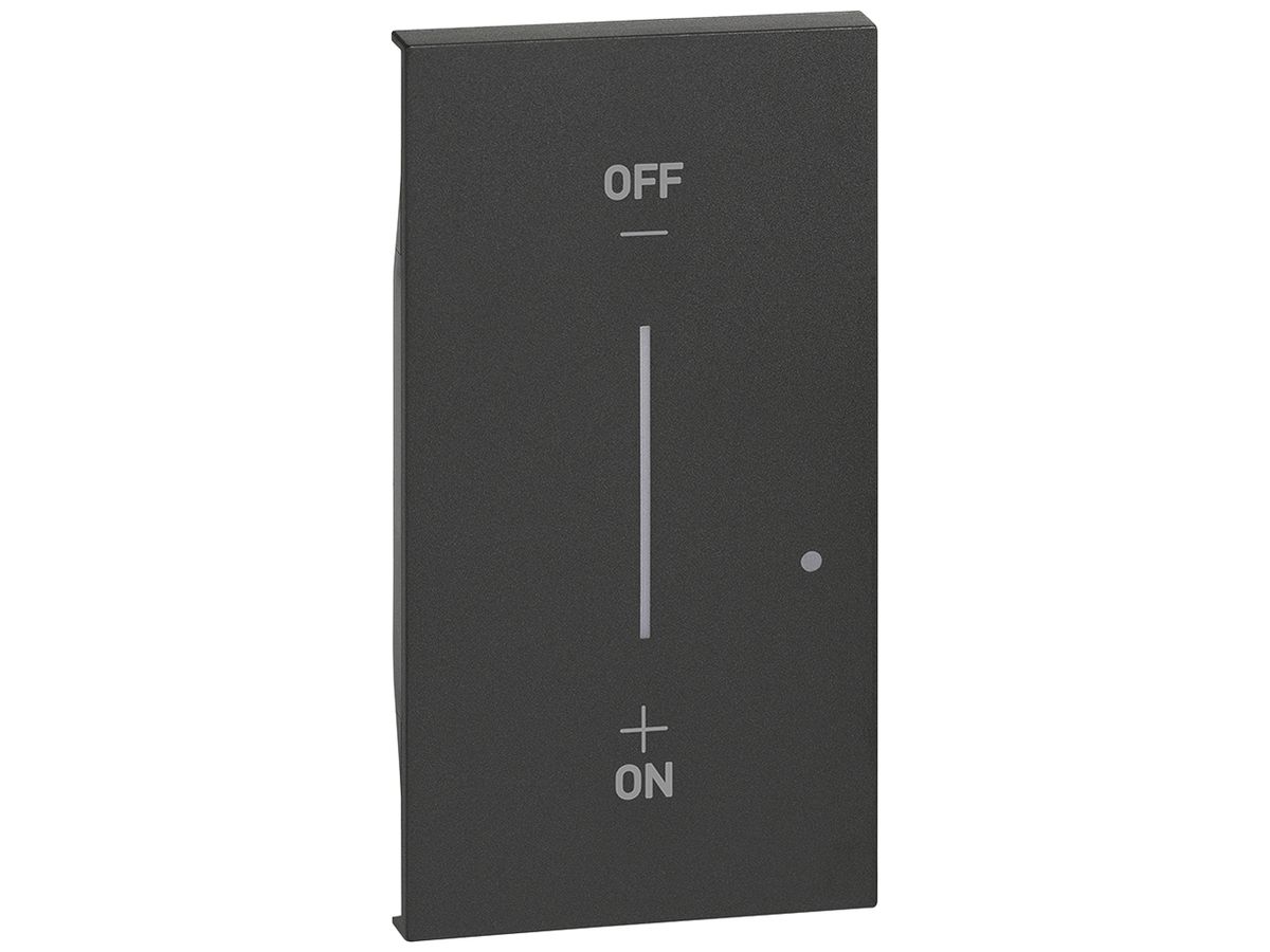 Tastenabdeckung Living Now with Netatmo 2 Module für Sender schwarz