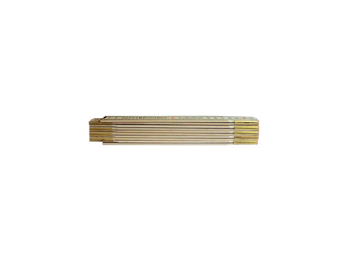 Gliedermassstab Rieffel Holz 2m 10 Glieder metrisch natur