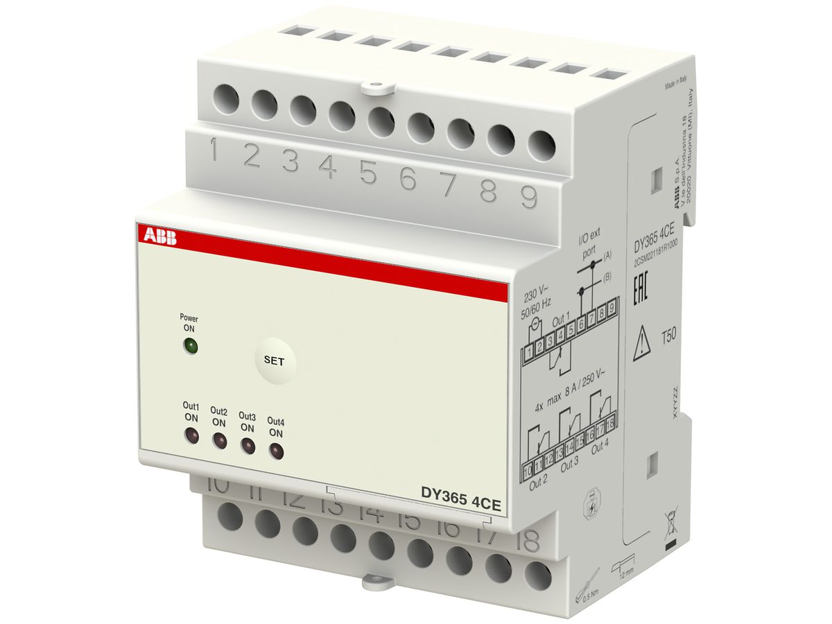 REG-Erweiterungsmodul ABB DY365 4CE für Schaltuhr DY365