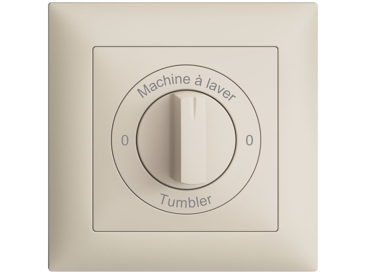 Frontset 0-Machine à laver-0-Tumbler EDIZIOdue 88×88mm crema