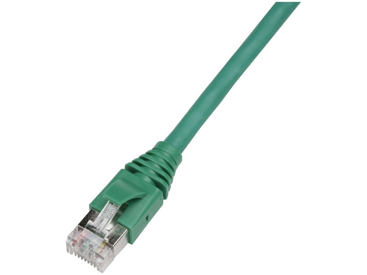 Anschlusskabel S/UTP 2RJ45 1.5m grün halogenfrei