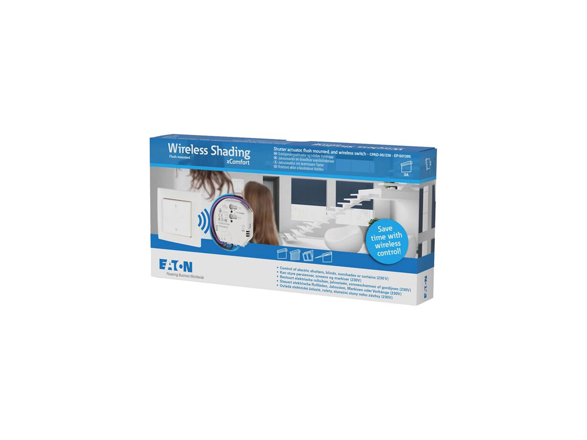 Starterpaket Eaton xComfort "Wireless Shading" Jalousieaktor+Taster