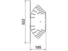 Bogen BET RB W verstellbar 85×200mm Stahl feuerverzinkt