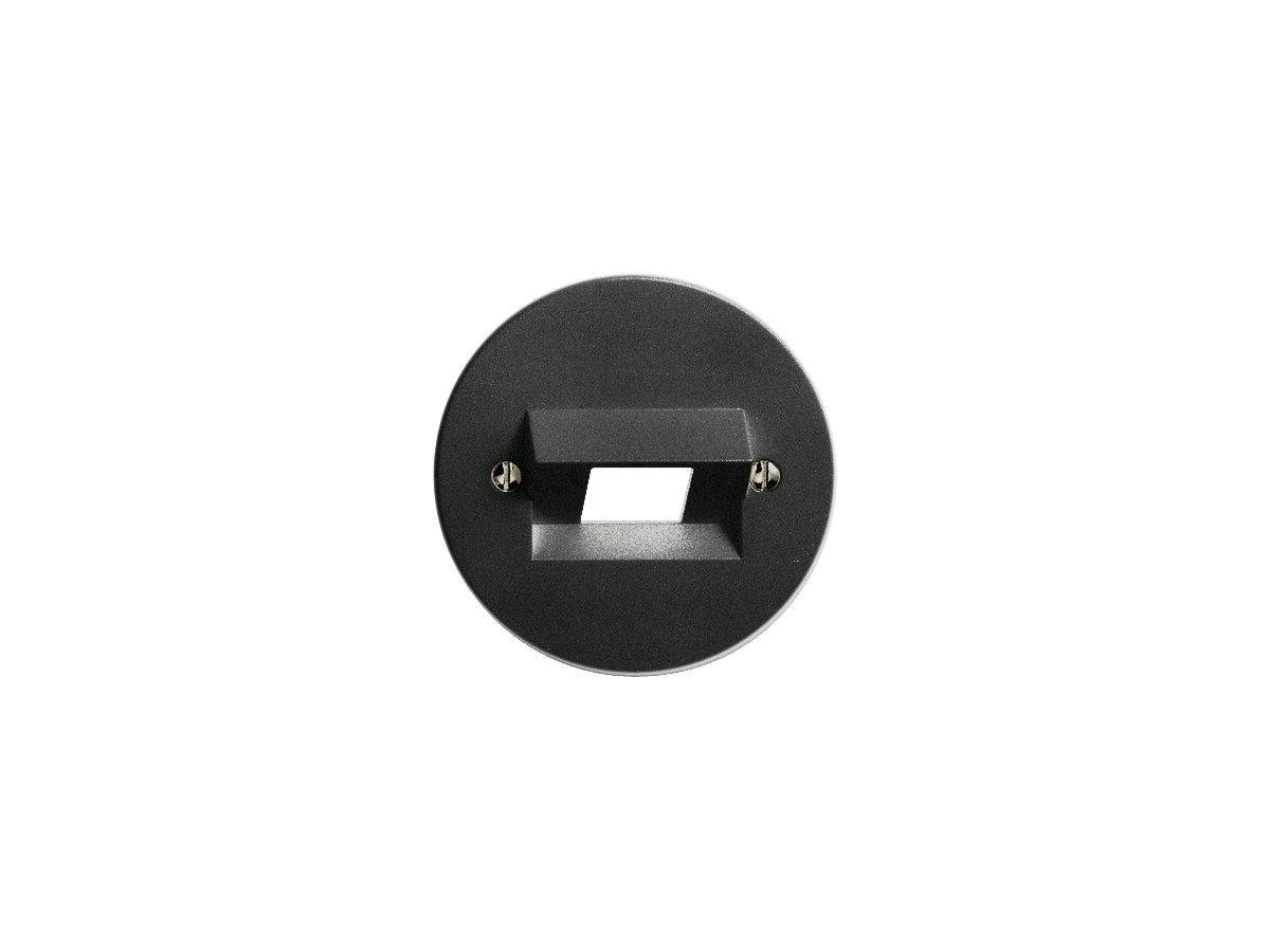 Frontscheibe FH 1×RJ45 schwarz ITplus 58mm