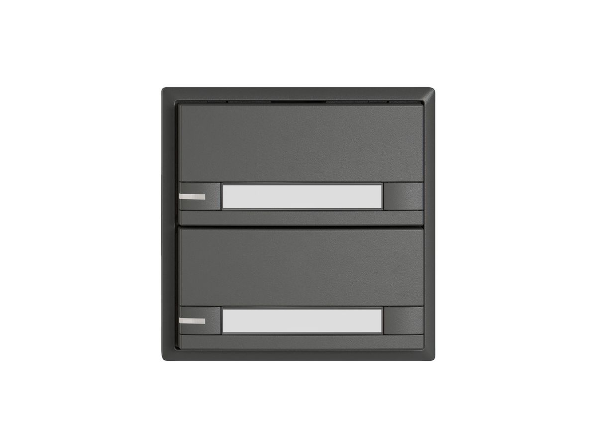 KNX-Taster RGB EDIZIO.liv SNAPFIX® Temperaturfüh.RGB-LED Pap.2×T 2-Tbed.dgu