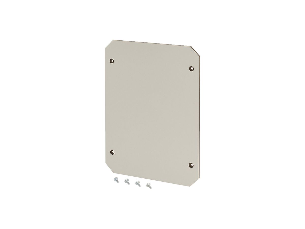 Montageplatte Hensel, Isolierstoff 4mm stark, für Leergehäuse EB 35…