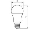 LED-Lampe Philips CorePro E27 13W 1521lm 4000K Ø60×120mm Typ A mattiert