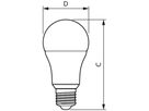 LED-Lampe Philips CorePro E27 13W 1521lm 2700K Ø60×120mm Typ A mattiert