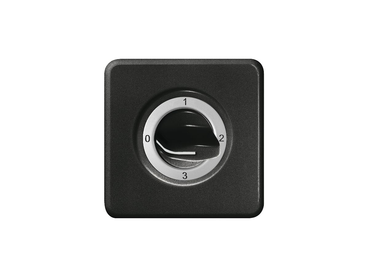 UP-Frontset FH 0-1-2-3 schwarz für Drehschalter