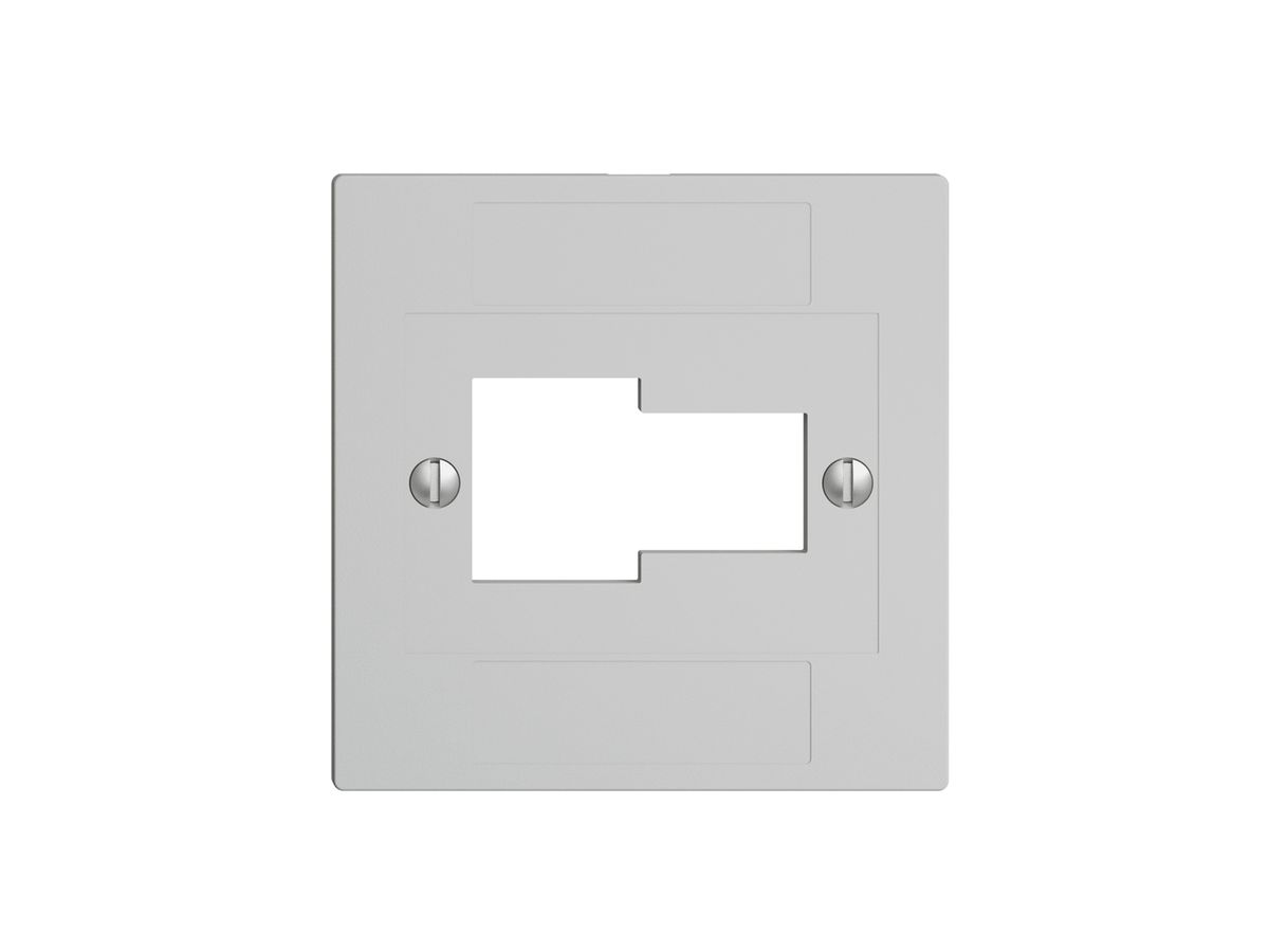 Frontplatte 1×TT,1×RJ45 hellgrau ITplus ITM EDIZIOdue