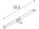 Lampenhalter SLV COSMIC für TENSEO, GX5.3 35W schwenkbar 2 Stück IP20 chrom