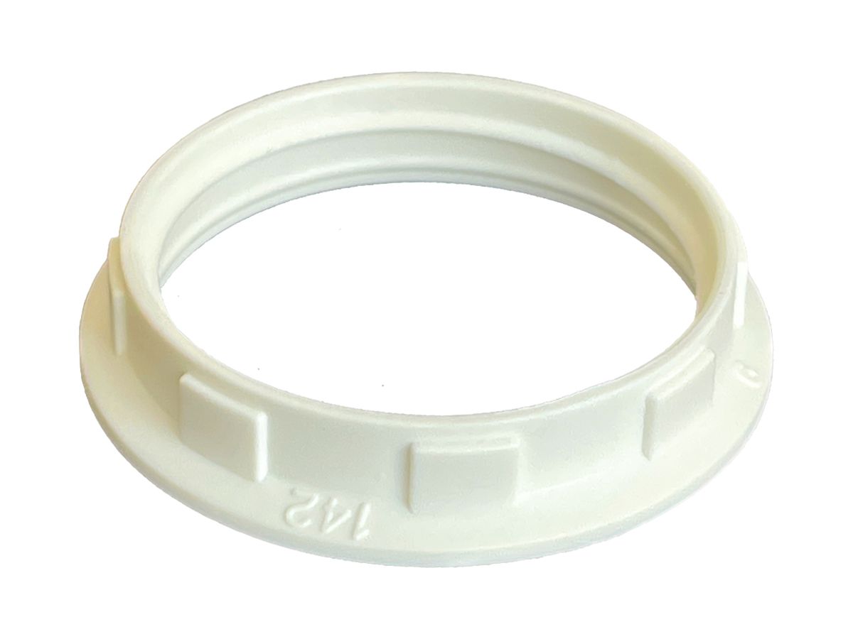Schraubring Elektrogros E14 Kunststoff 35×7mm weiss