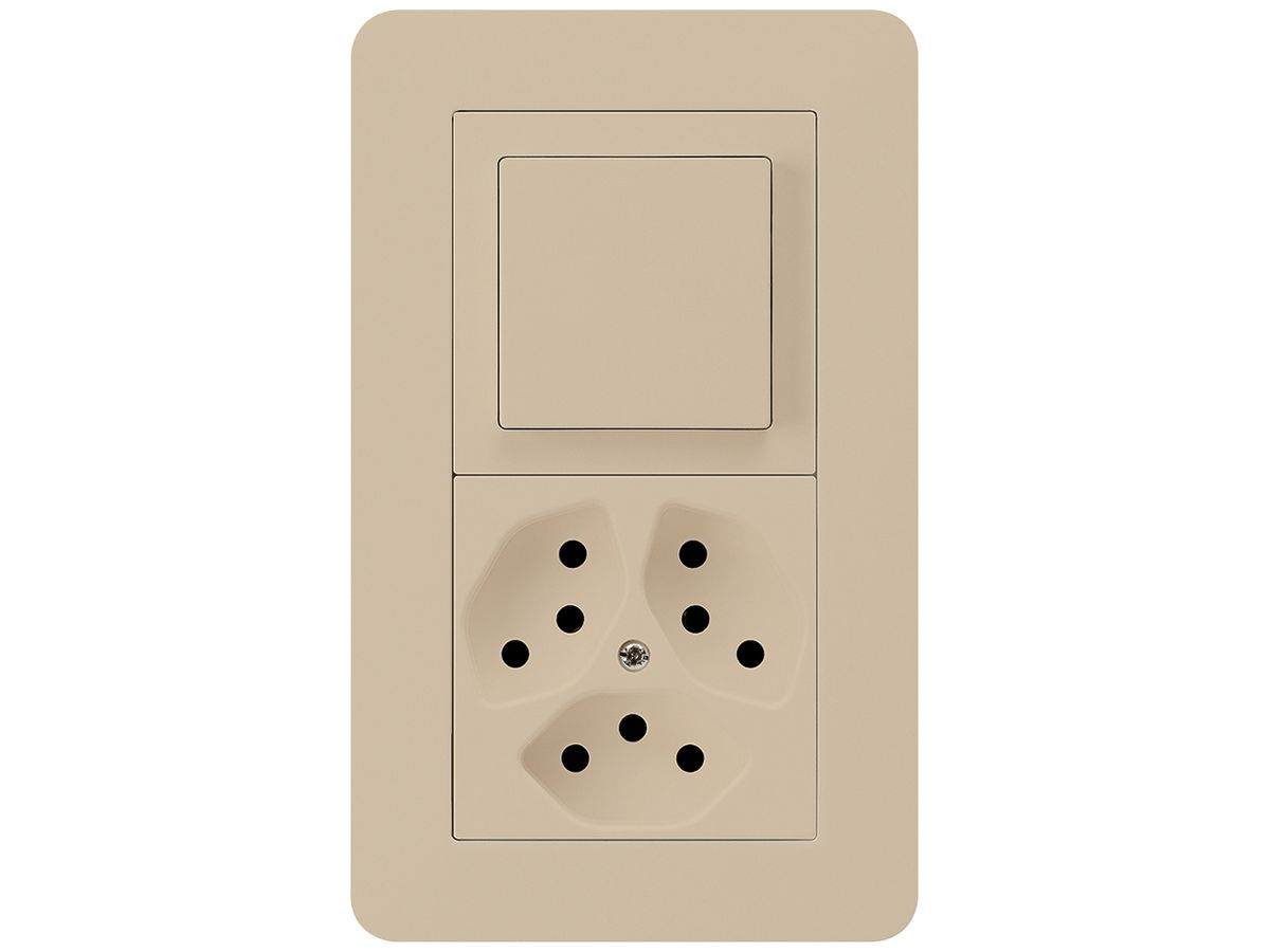 UP-Kombination kallysto.trend Gr.I-I vertikal Impulstaster+Kombi S3/Typ 13 beige