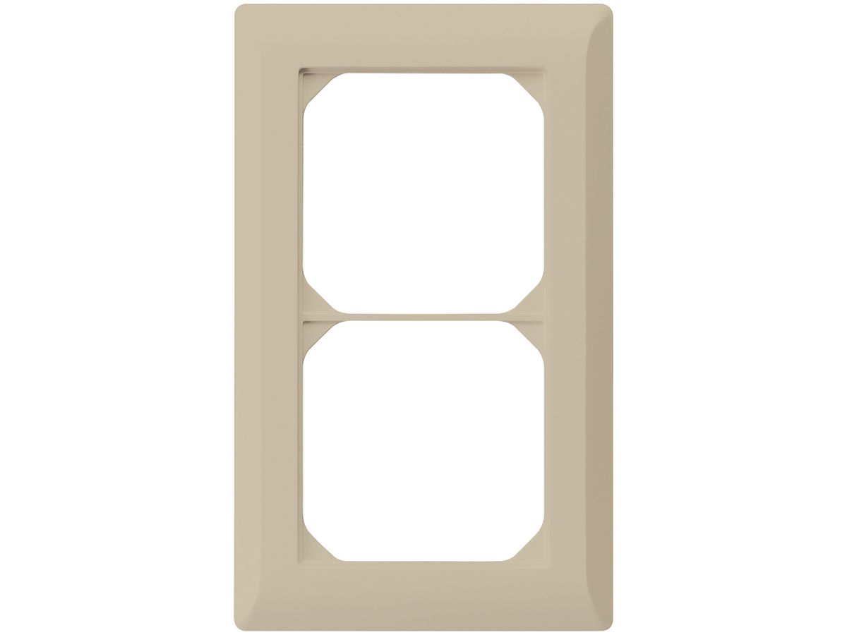 UP-Abdeckrahmen kallysto.line 2×1 beige 92×152mm