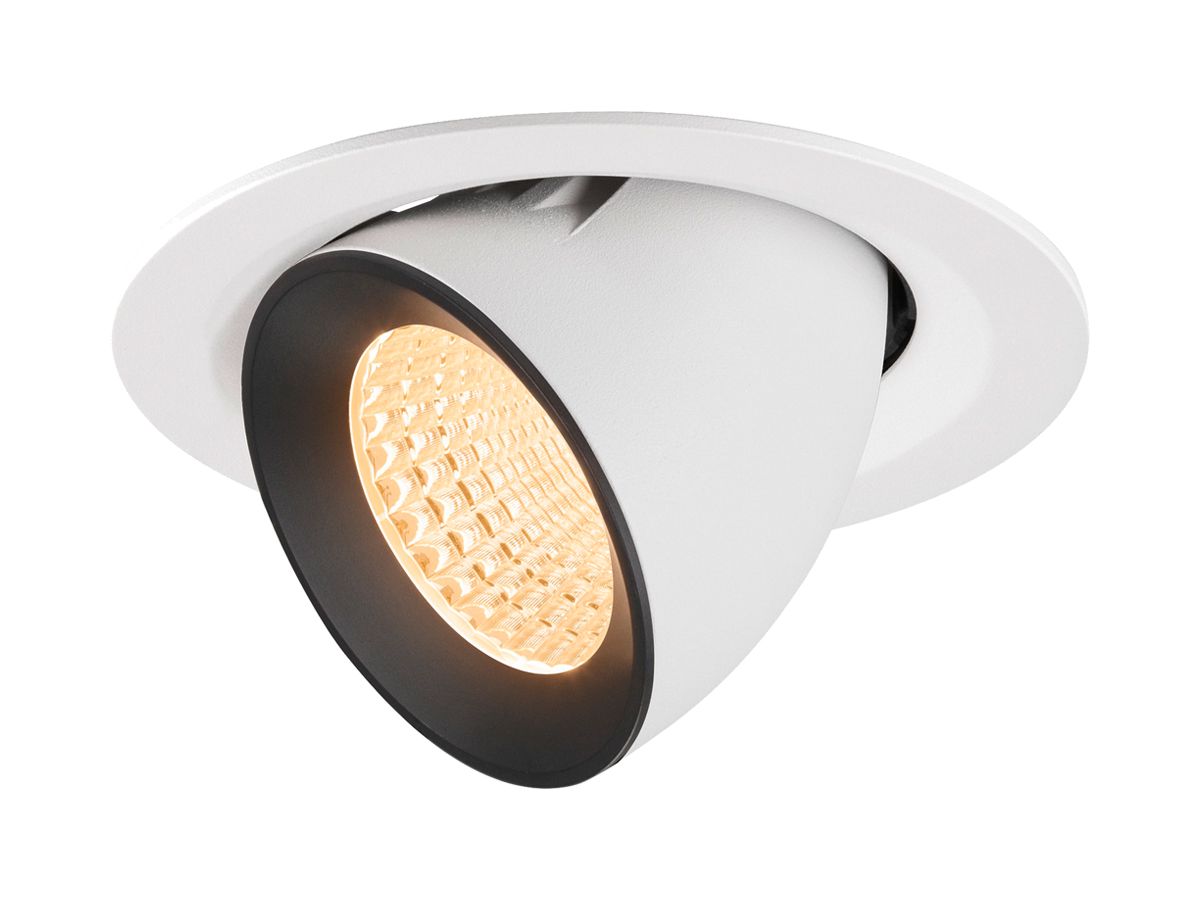 LED-Downlight SLV NUMINOS GIMBLE M 12W 1700lm 2700K WB DALI Ø120 ws/sz