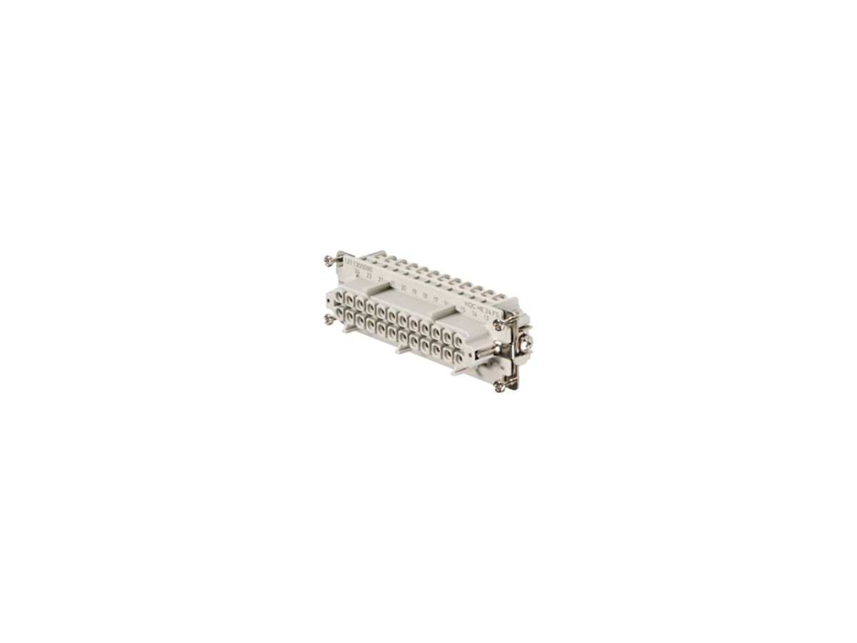 Buchseneinsatz Weidmüller HDC HE 500V 16A 24L Schraubanschluss Gr.8