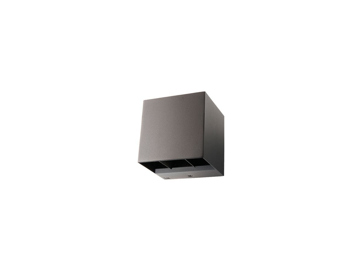 LED-Wandleuchte SG Artes 8W 340lm 830 IP65 DIM dir./indir.120×120mm anthrazit