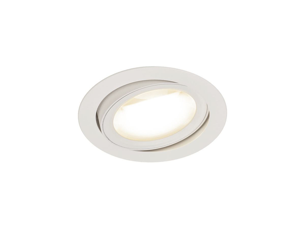 LED-Downlight SLV OCULUS MOVE 11W 780lm 2000…3000K DIM Ø120/108×73mm weiss