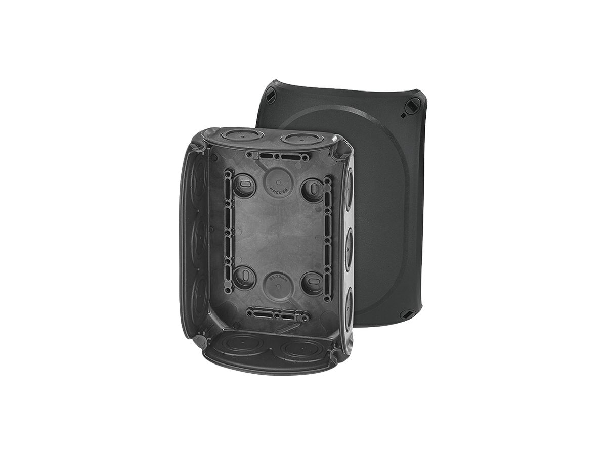 AP-Abzweigdose Gustav Hensel DK 1000 B 130×180×77mm Kunststoff IP66 schwarz
