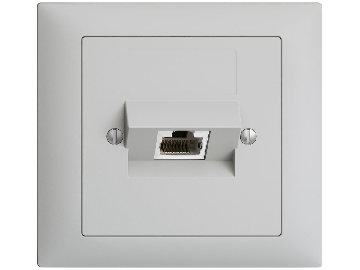 EB-Dose 1×RJ45/s 4P ITplus EDIZIOdue hellgrau