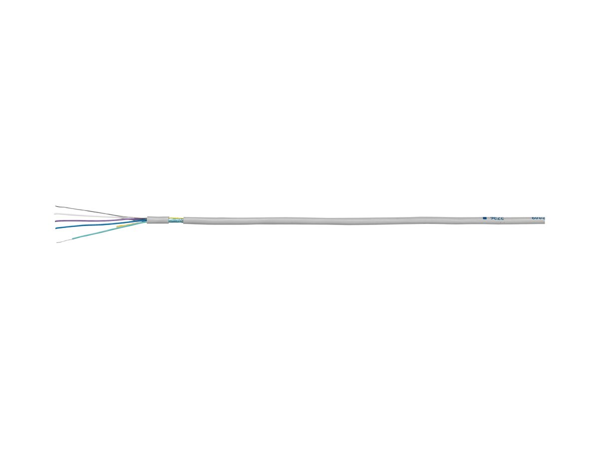 Kabel U72 abgeschirmt 10×4×0.8mm verzinnt grau