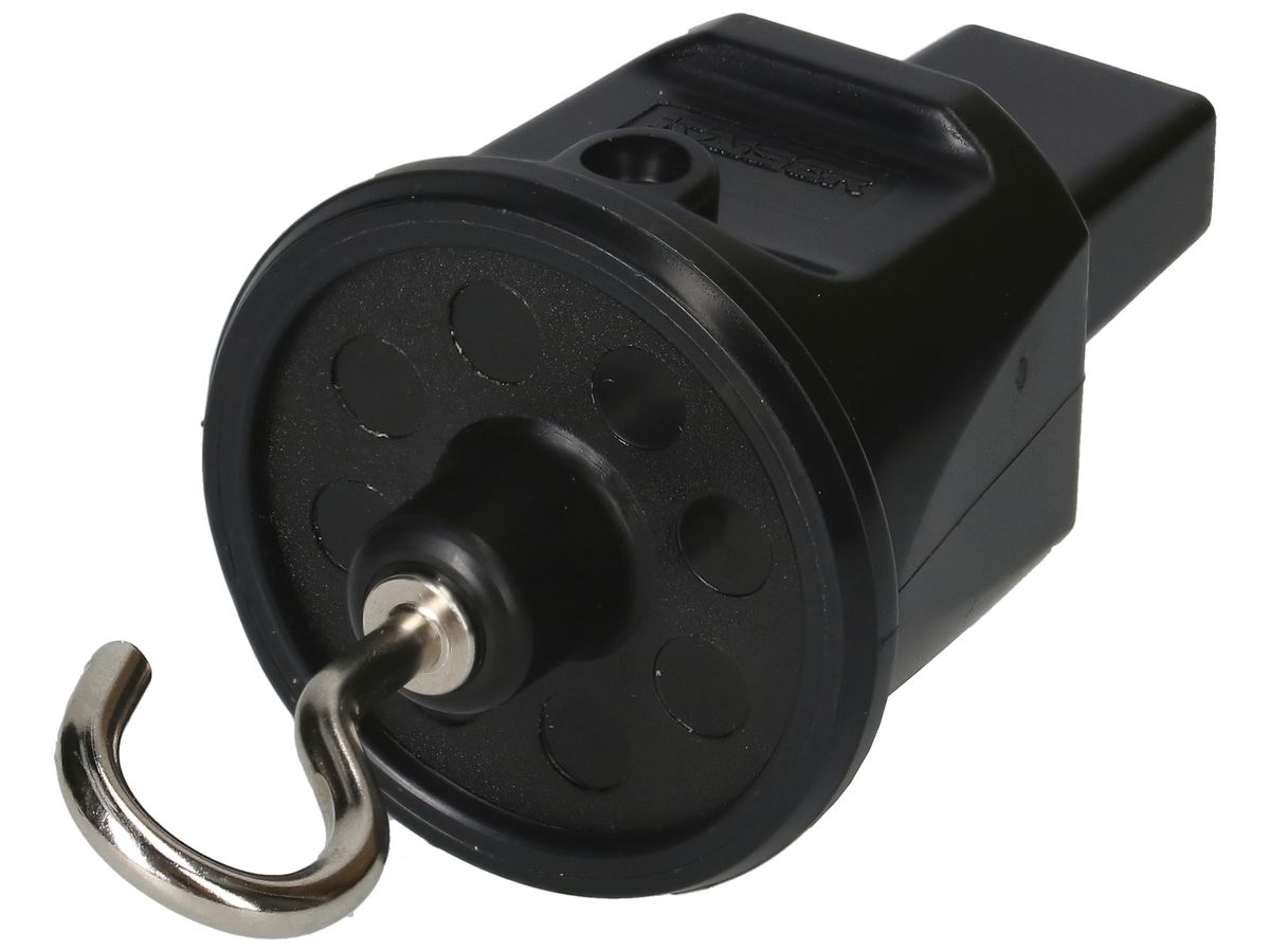 Endstück MH mit Haken für Illumination-Flachkabel schwarz
