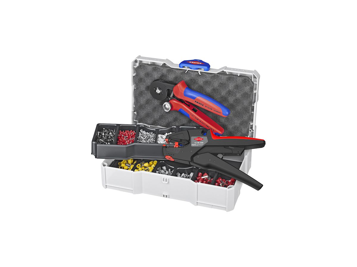 Crimpzangen-Set KNIPEX Aderendhülsen isoliert Mit Werkzeug