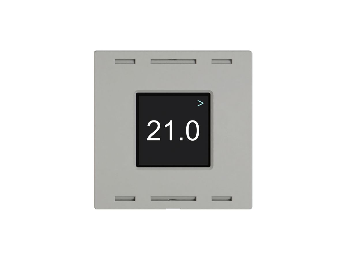 Bedienaufsatz zu Raumtemperatursensor EDIZIO.liv Wiser SNAPFIX® hellgrau