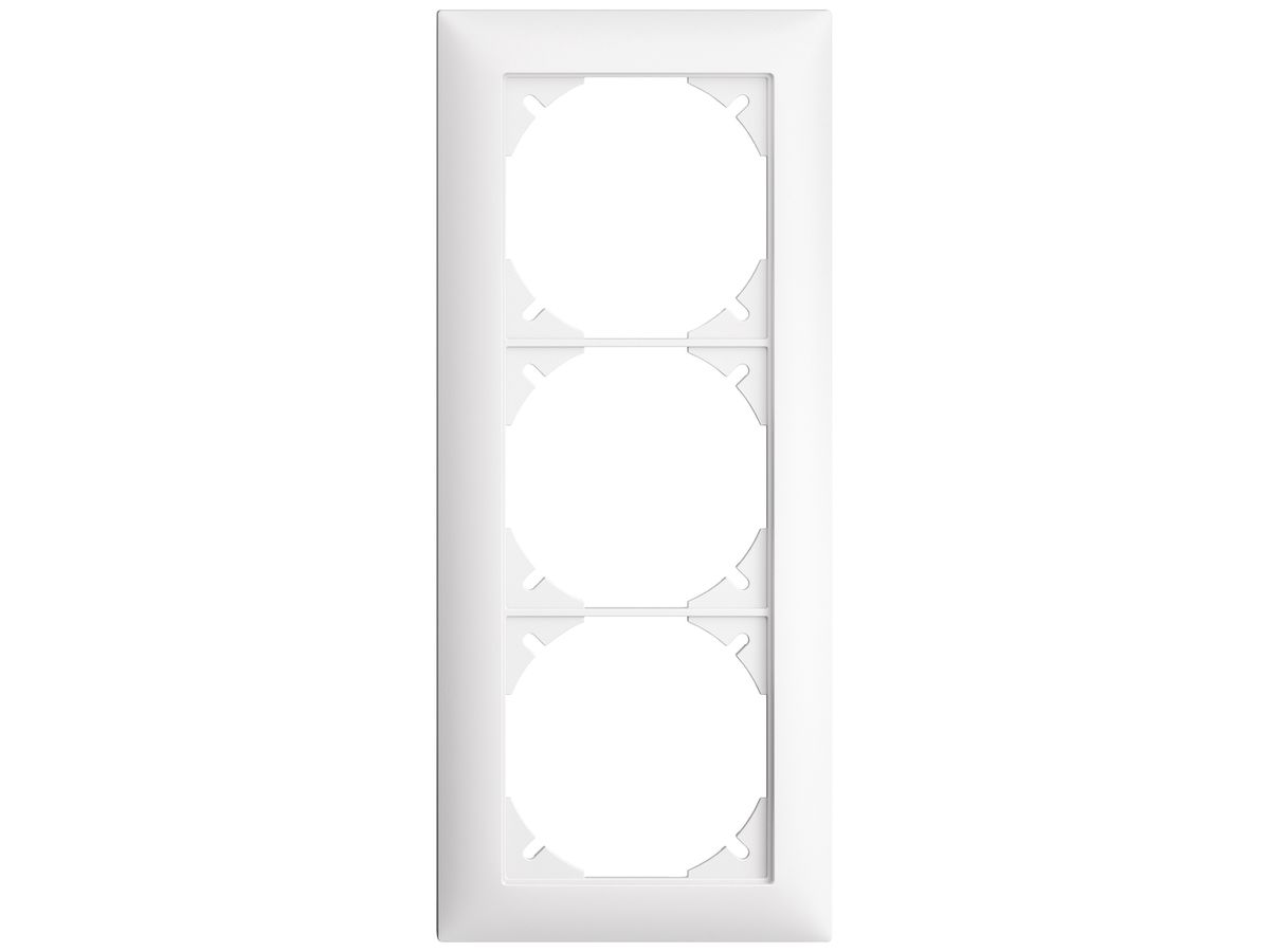 UP-Kopfzeile EDIZIOdue SNAPFIX® 3×1 vertikal 88×208mm weiss