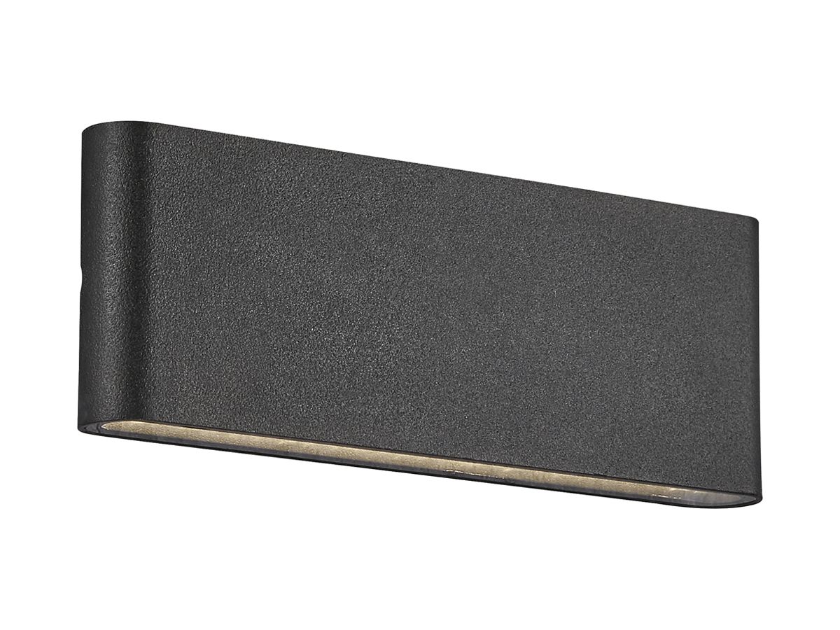 LED-Wandleuchte Nordlux Kinver 26 10W 990lm 3000K IP54 260×90mm schwarz
