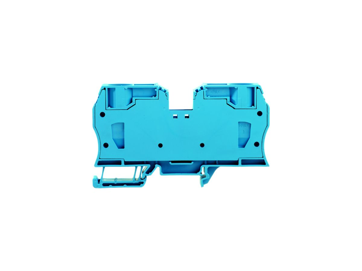 Durchgangs-Reihenklemme Weidmüller ZDU 35 Zugfeder 35mm² TS35 blau