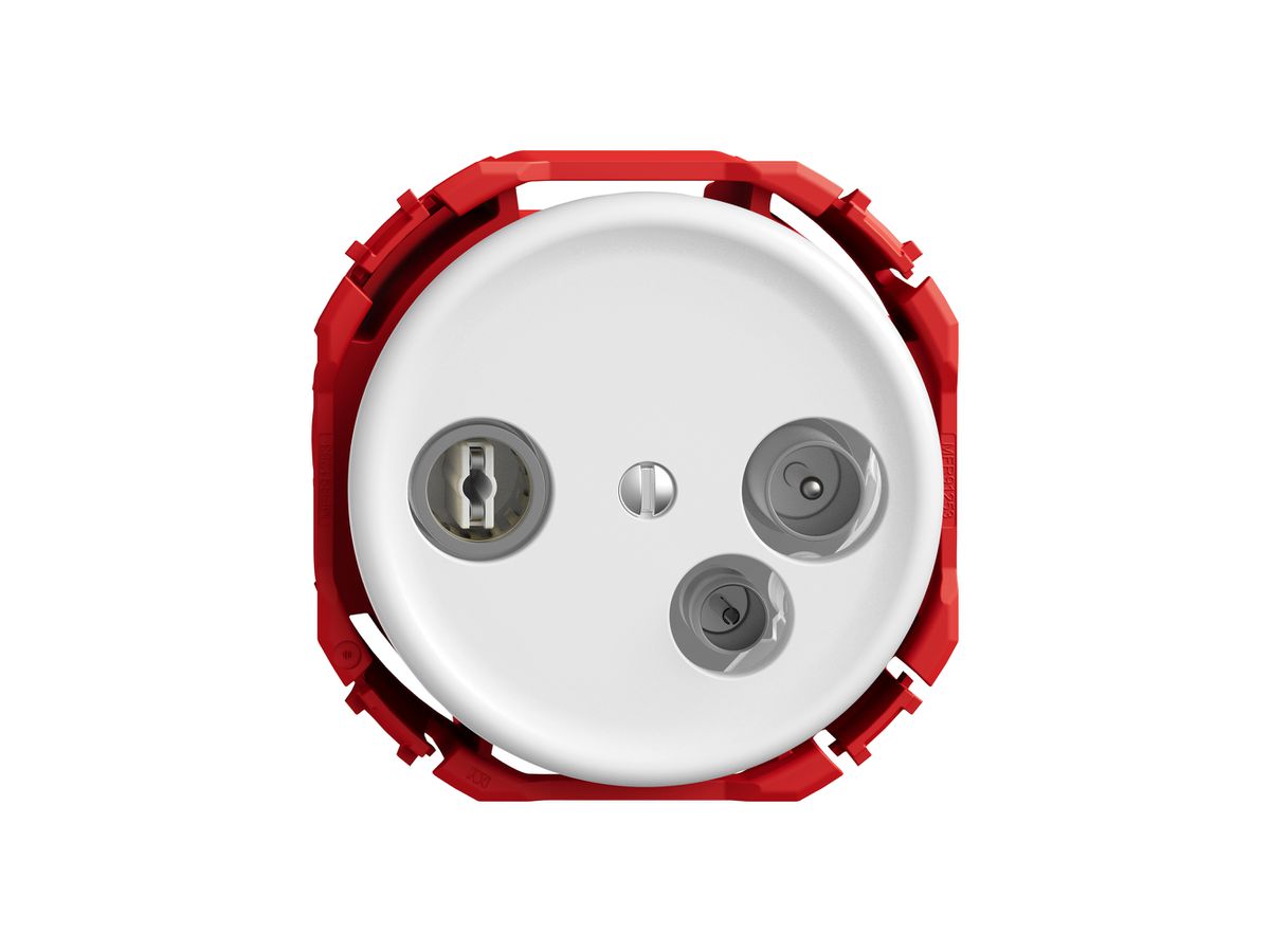 Antennendose TV-R-Daten STANDARDdue SNAPFIX® 15dB ws