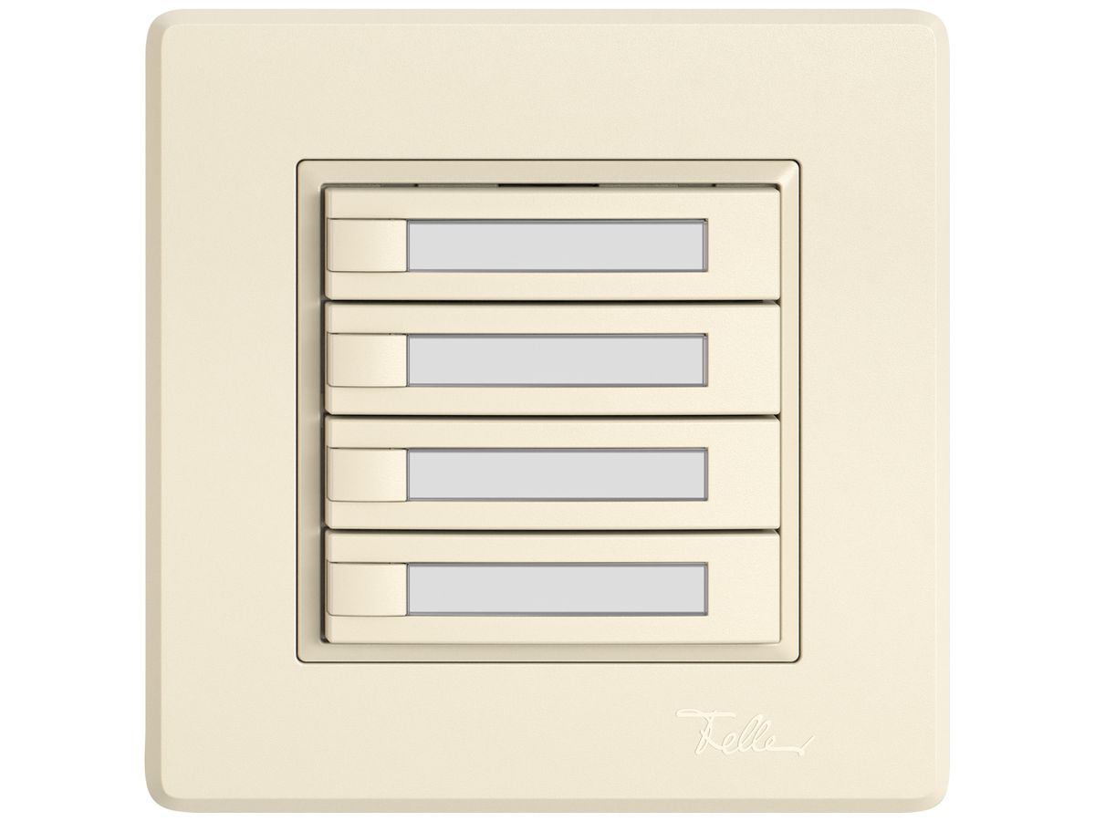 UP-KNX-Taster RGB EDIZIO.liv SNAPFIX® Temperaturfüh.o.LED Pap.4×T 1-Tbed.cr