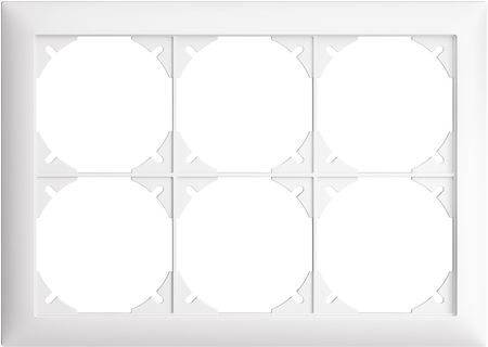 UP-Kopfzeile EDIZIOdue SNAPFIX® 2×3 horizontal 208×148mm weiss