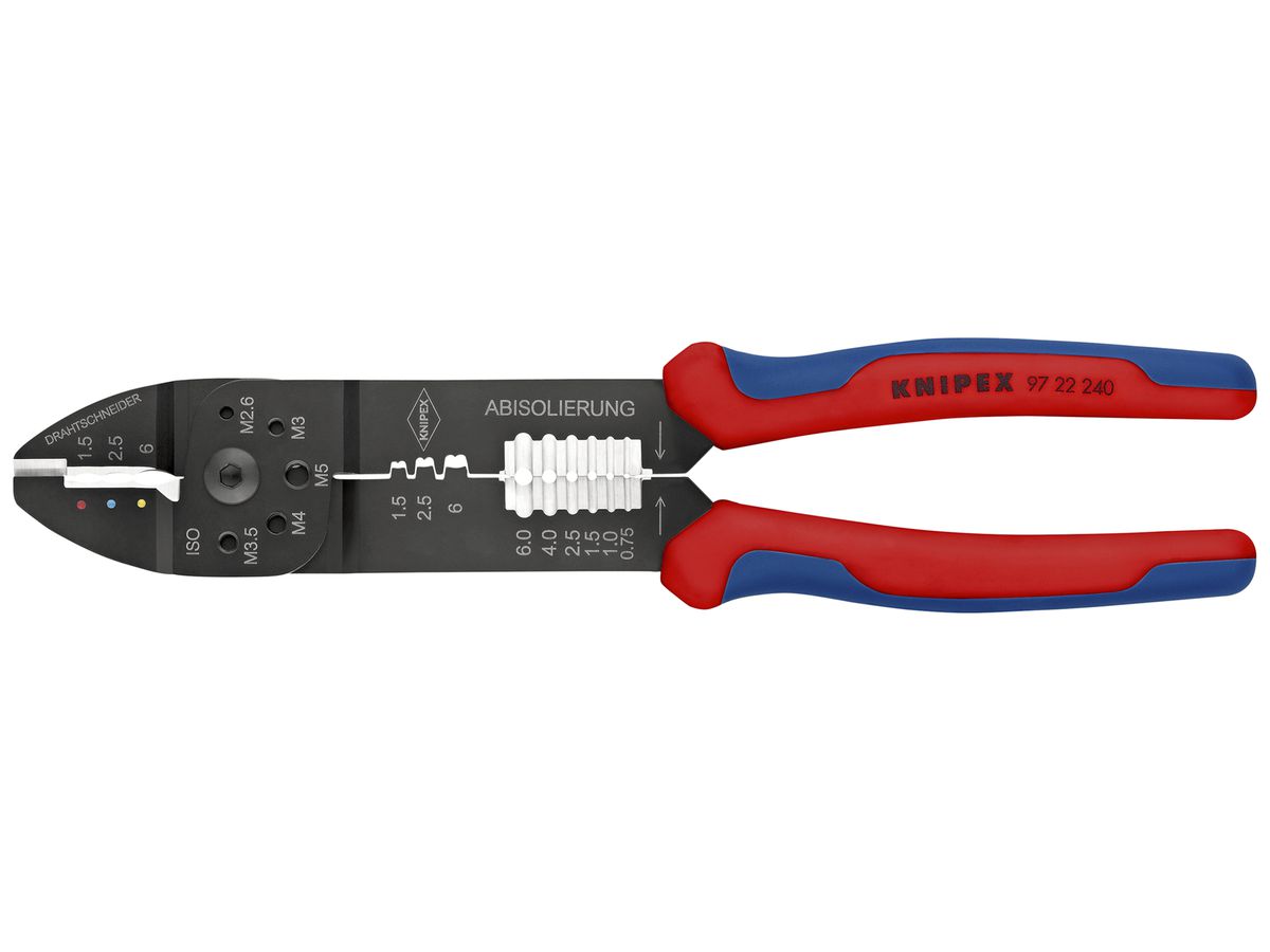 Crimpzange KNIPEX für isolierte Kabelschuhe 240mm