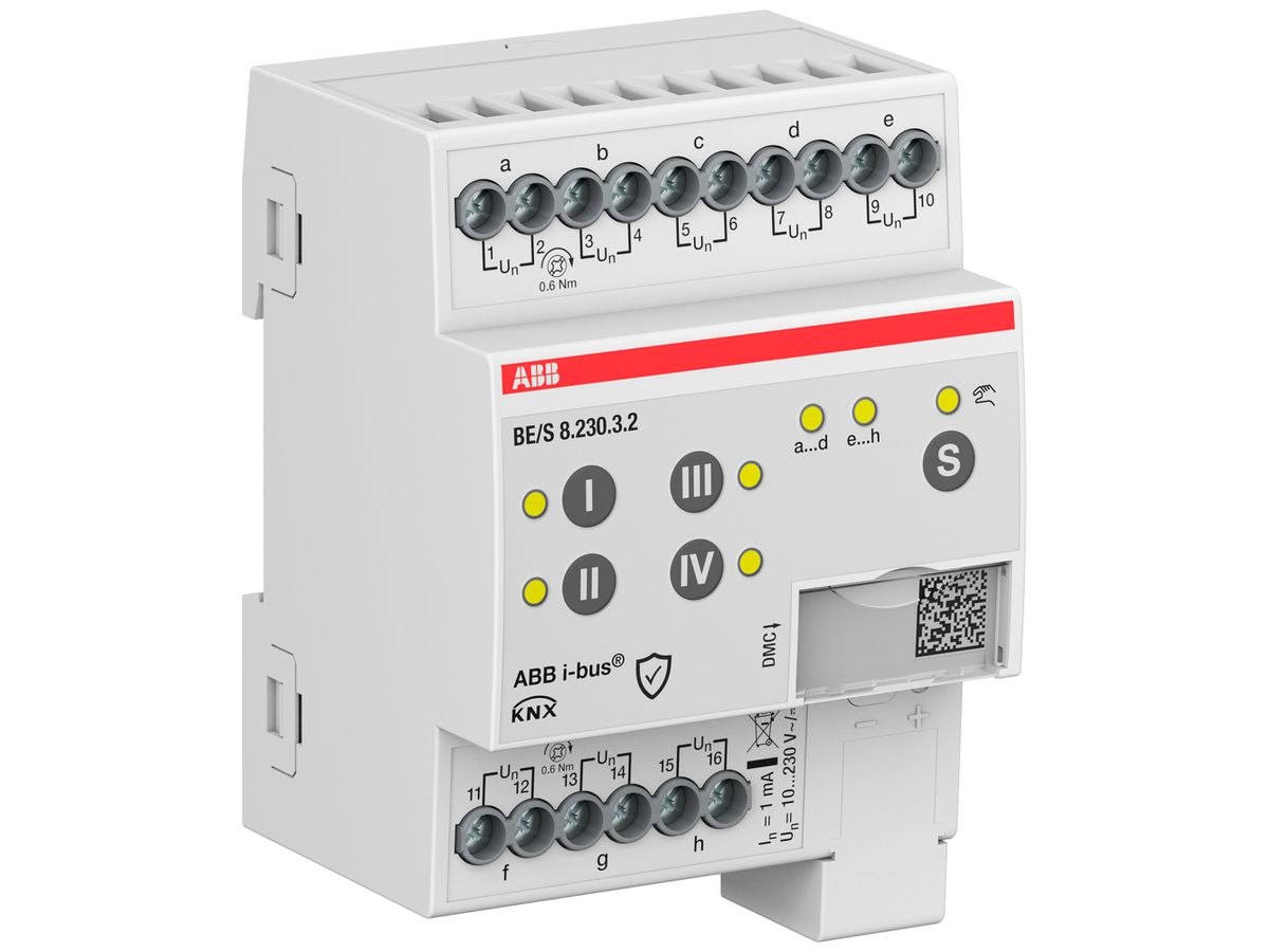 REG-Binäreingang KNX ABB BE/S8.230.3.2 8-Kanal 10…230V