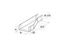 Reduktion Niedax links 400/300×80mm
