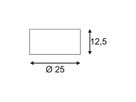 LED-Strahler SLV 21W 1900lm 3000K rund IP20 weiss